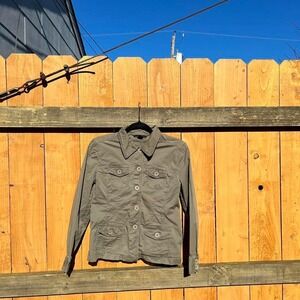 Olive y2k cargo jacket size small‎
